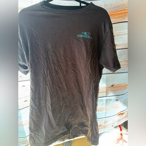 O'Neill Black Tee with Teal Logo